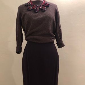 Gray Giorgio Armani Tulip Skirt